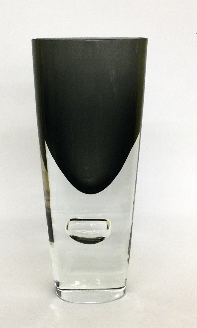 Antonio DaRos Cenedese Large Murano Sommerso vose in smoke color signed Cenedese (1 of 1)