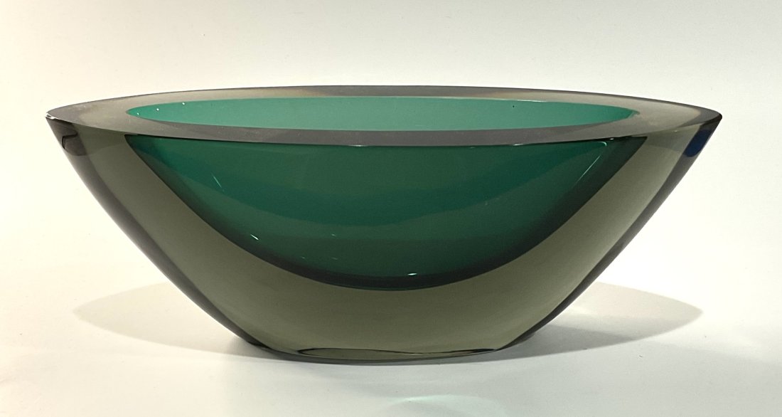 Signed Luciano Gaspari Salviati Murano Sommerso glass Vase for Salviati (1 of 3)