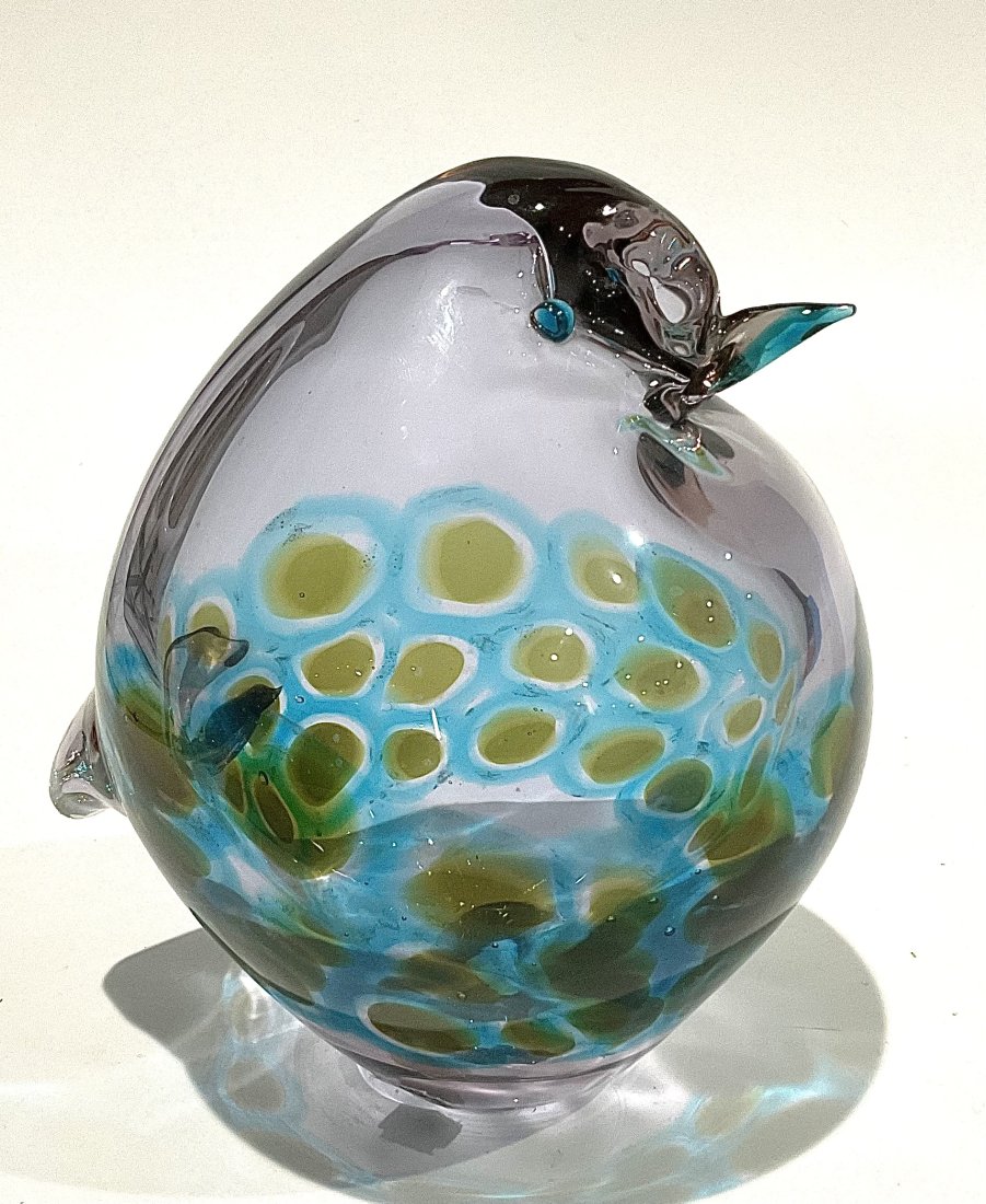 Antonio Da Ros Murano Murrine decorated Cenedese art glass bird (1 of 1)