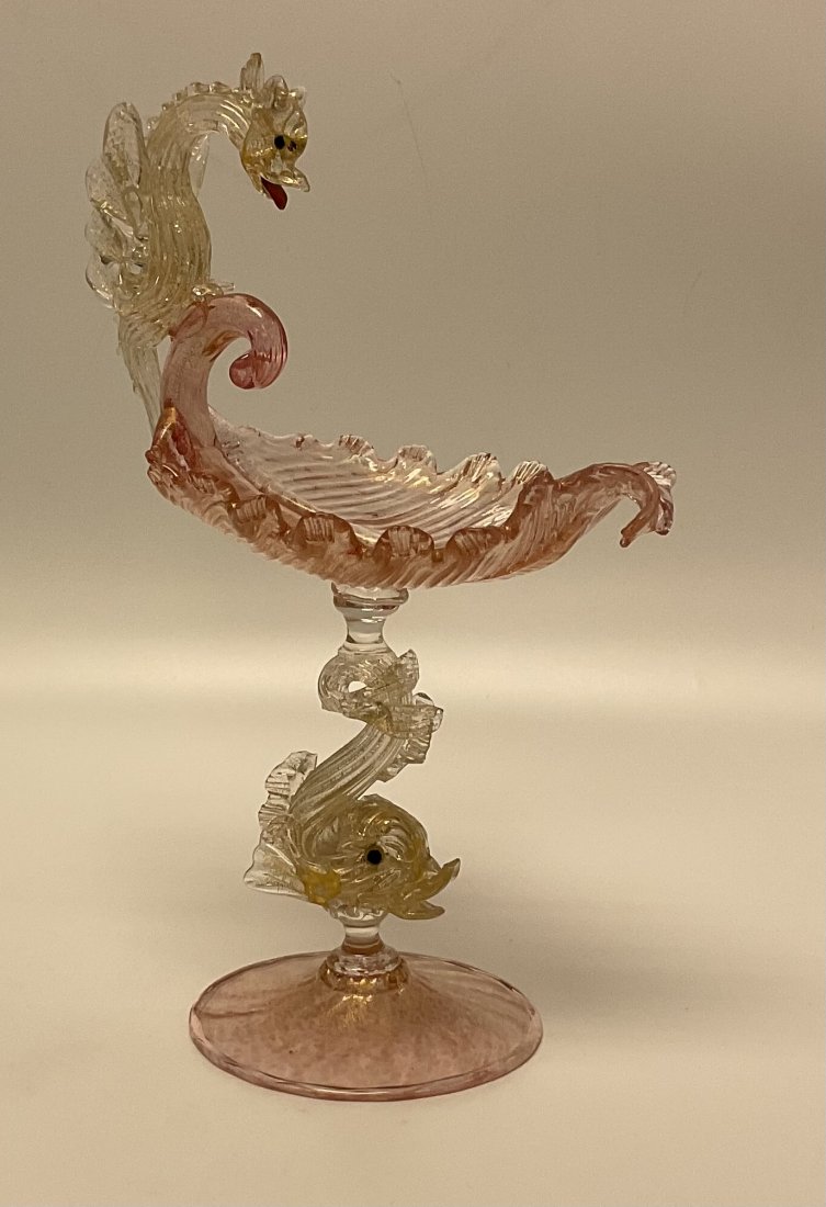 Early Murano Salviati Dragon Sculptural Dish (1 of 1)