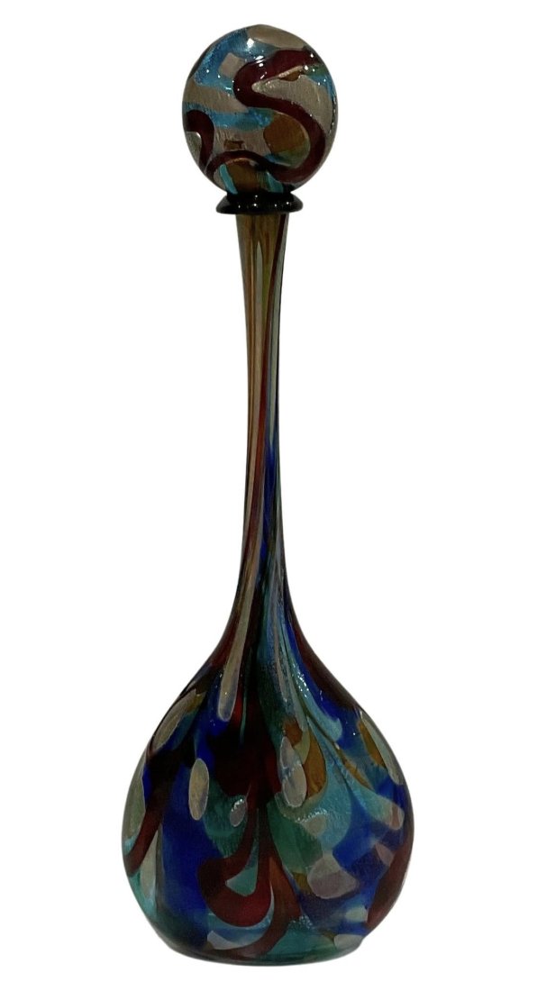 Monumental Murano Stoppered Decanter Signed by the artist Sergio Costatini (1 of 3)
