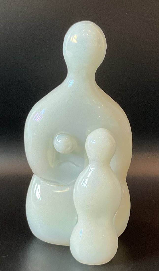 RARE Barovier & Toso Murano Irredescent Figural sculpture with Original Label circa 1960 (1 of 3)