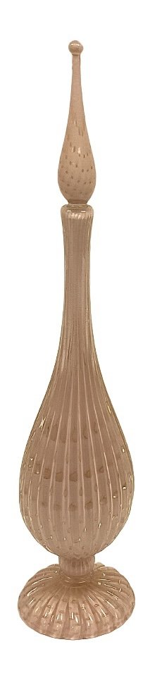 Alfredo Barbini LARGE Murano Decanter in PINK (1 of 1)