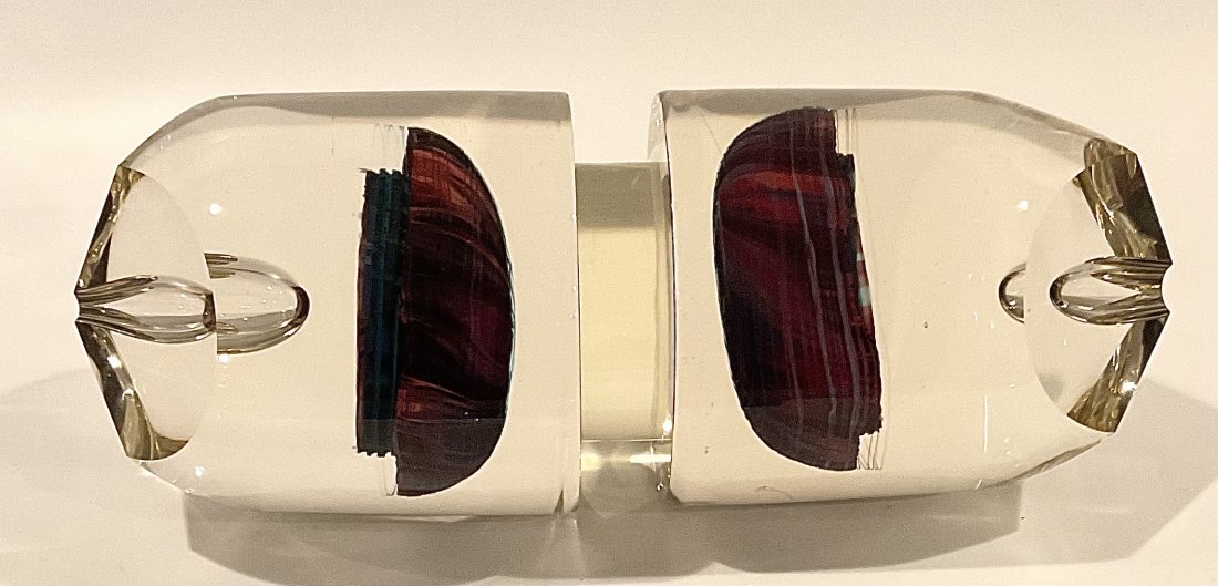 Michael Pavlik Modernist Studio Glass sculpture Signed and dated 1982 (1 of 4)