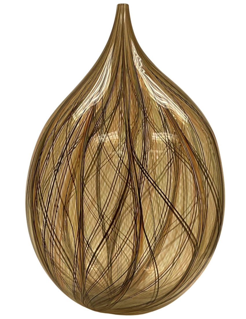 Alberto Dona Large Latticino Studio Glass Vase (1 of 1)