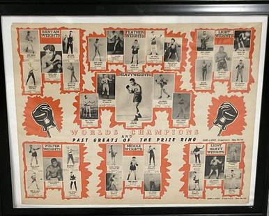 Champs of Sports Boxing Poster New York: Champs of Sports Boxing Poster New York