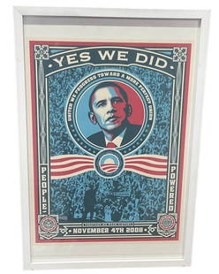 Shepard Fairey Obama Lithograph 2008: Shepard Fairey Obama Lithograph 2008