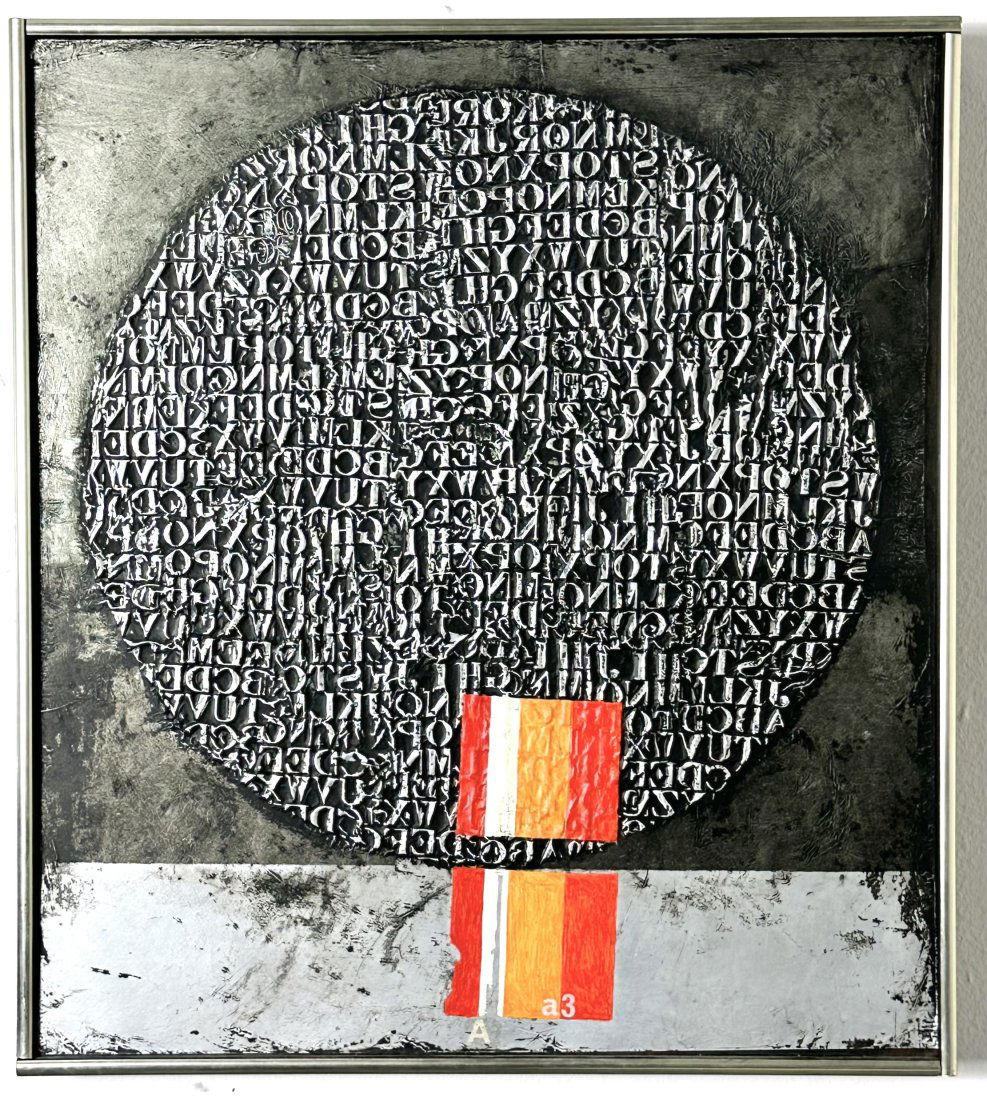 Jose Antonio Fernandez-Muro (1920-2014) oil and mixed media on board (1 of 5)