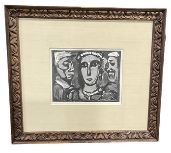 Georges Rouault (1871-1958) Les Visages wood engraving: Georges Rouault (1871-1958) Les Visages wood engraving