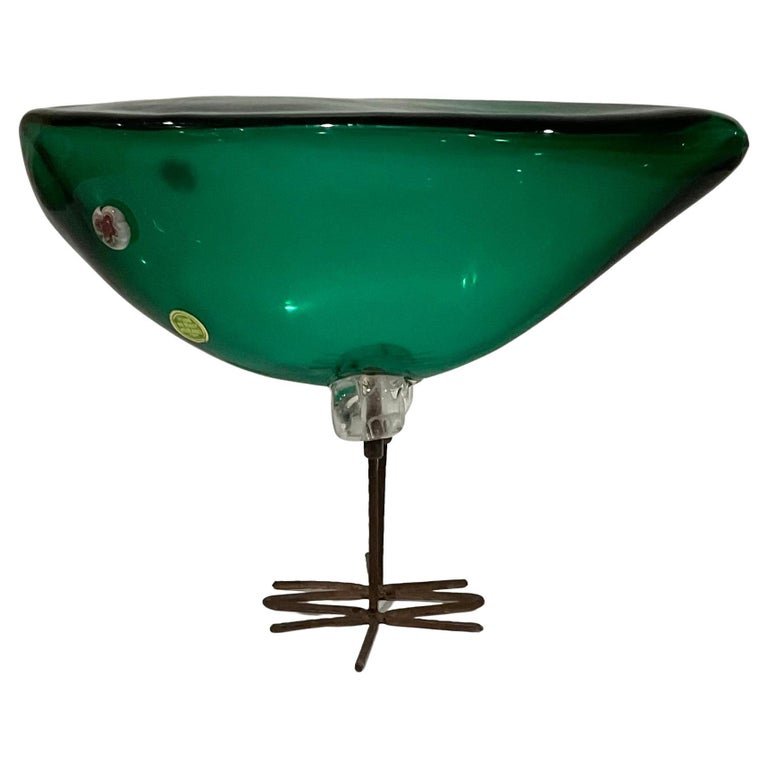 Alessandro Pianon Rare Form Pulcino Pulcini Bird sculpture on copper legs circa 1960s (1 of 4)