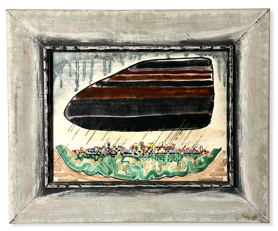 Robert Willson Gouache on Board Signed lower right and on reverse (1 of 9)
