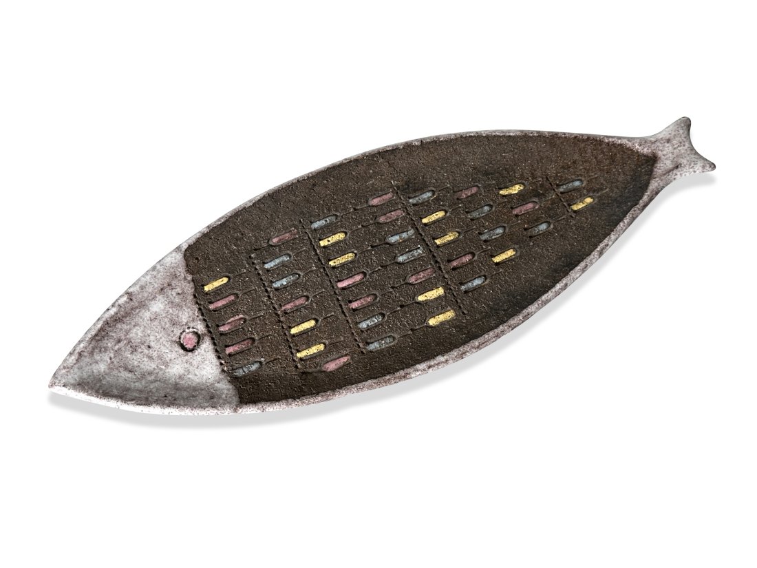 Bitossi for Raymor Fish Tray Italy 1950s (1 of 8)