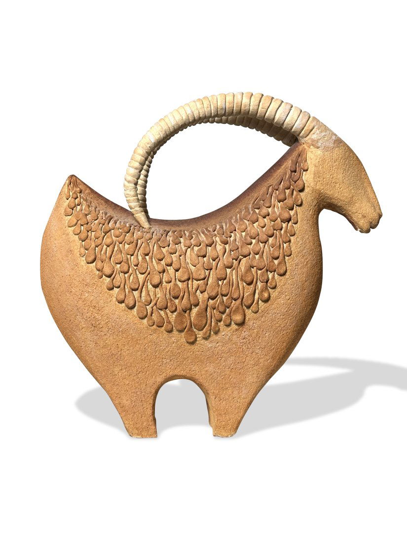 Gambone Style Made in Italy Ceramic Ram or Goat with amazing detail 1950s (1 of 10)