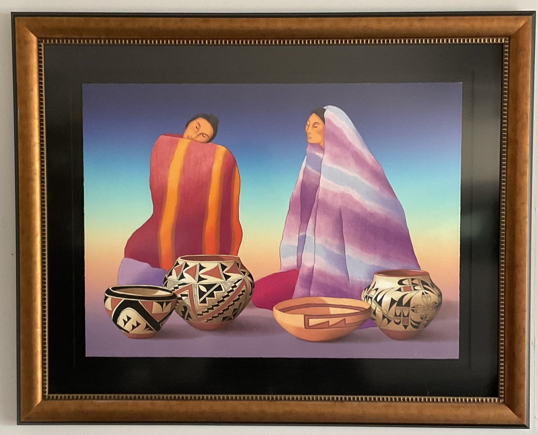 R C Gorman (1932-2005) Intermezzo Lithograph Signed numbered and dated by the artist 124 of 150 from (1 of 4)