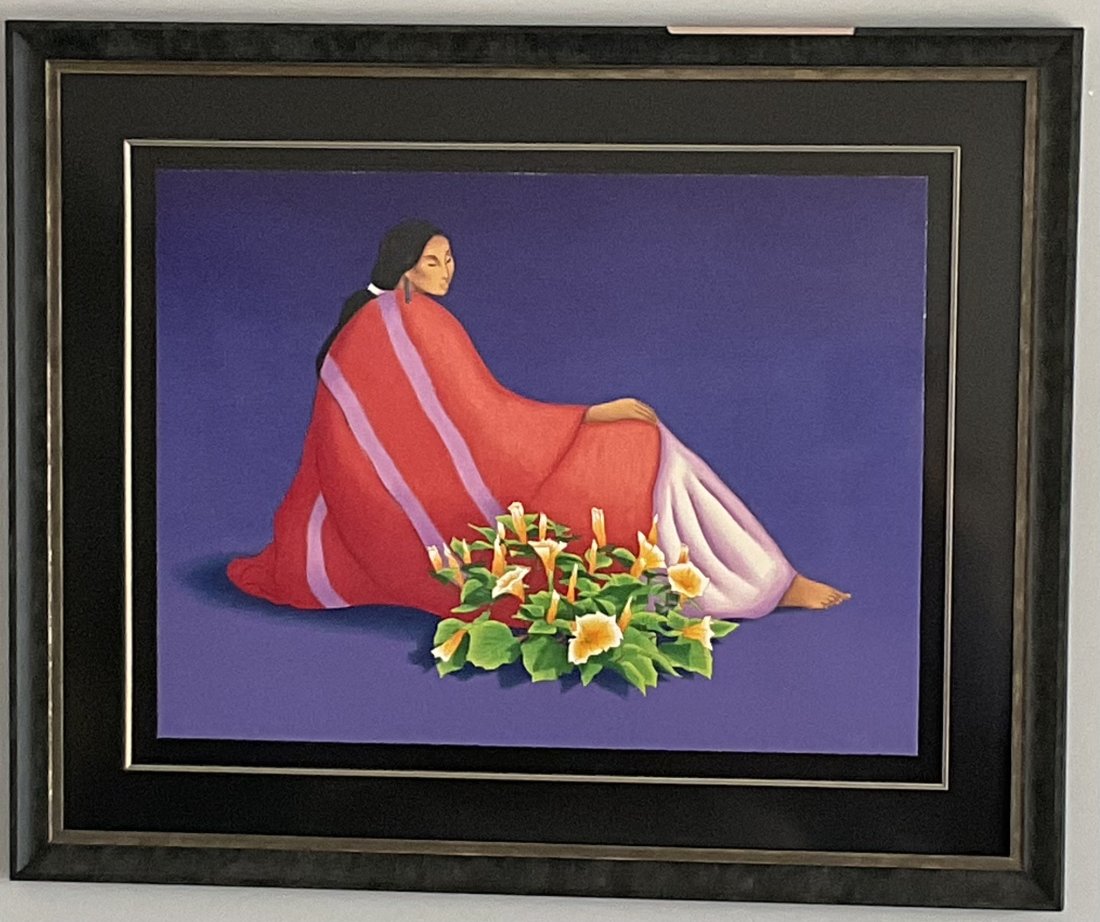 R C Gorman (1932-2005) Cassandra Lithograph Signed numbered and dated by the artist 9 of 10 from (1 of 5)