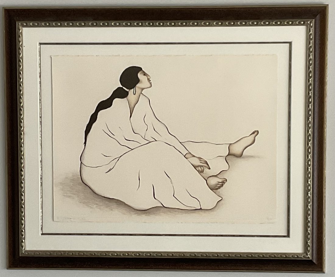 R C Gorman (1932-2005) Anaba Lithograph Signed numbered and dated by the artist 9 of 130 from 1980 (1 of 4)