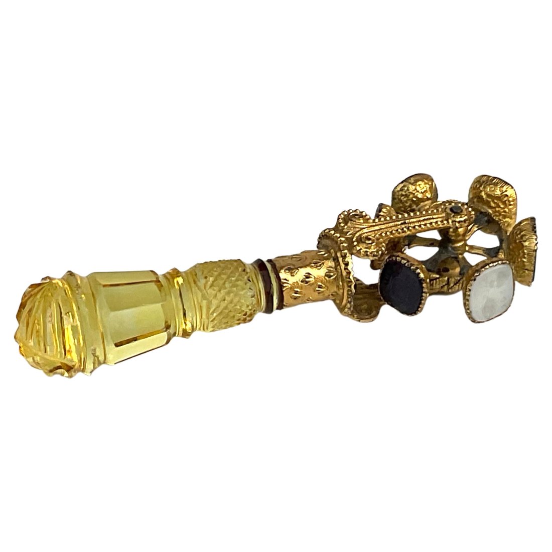 Yellow Handled antique rolling multi Wax seal (1 of 12)