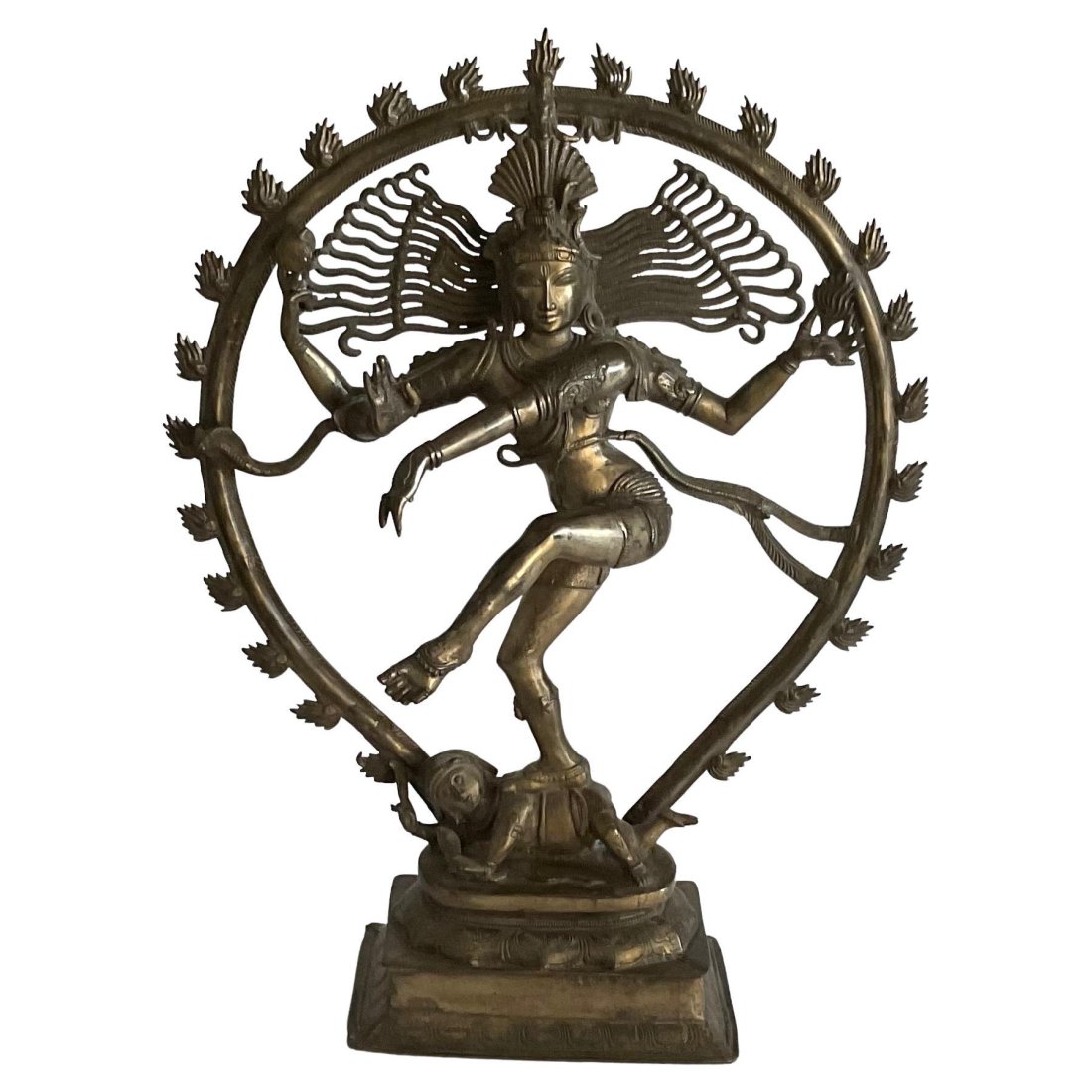 LARGE South India Bronze Figure of Shiva Nataraja, Tamil Nadu (1 of 3)