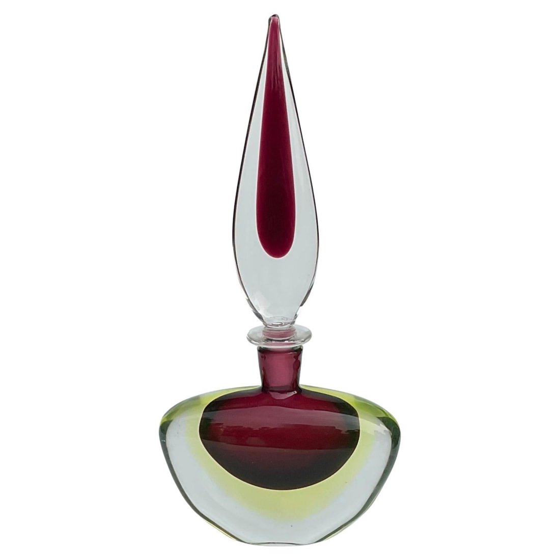 Murano Sommerso Art Glass Decanter with large bullet form stopper (1 of 2)