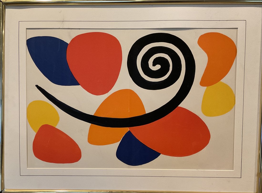 After Alexander Calder Lithograph Stabile IV (1 of 2)