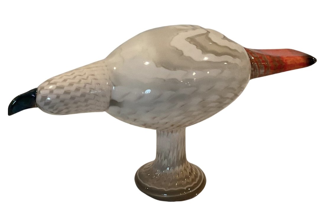 Oiva Toikka (1931-2019) Large Finnish Signed Art Glass Bird sculpture (1 of 5)