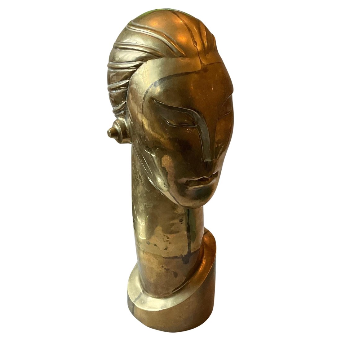 Art Deco Bronze Head Sculpture in the style of Hagenauer (1 of 4)