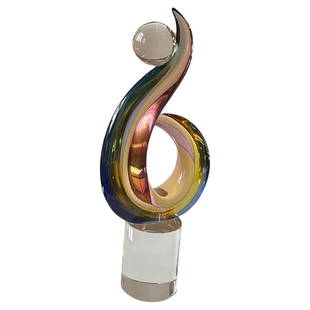 Archimede Seguso Murano Carnevale Sculpture Signed by the artist: Archimede Seguso Murano Carnevale Sculpture Signed by the artist