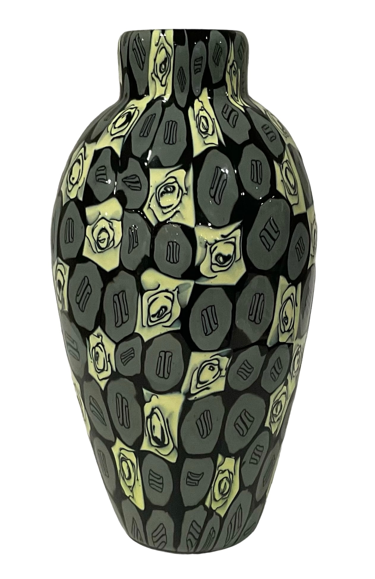 Vittorio Ferro Complicated Murano Glass Murrine Vase (1 of 3)