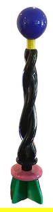 TALL Peter Shire Vistosi Murano Art Glass totem sculpture edition of 8 Signed and numbered: TALL Peter Shire Vistosi Murano Art Glass totem sculpture edition of 8 Signed and numbered
