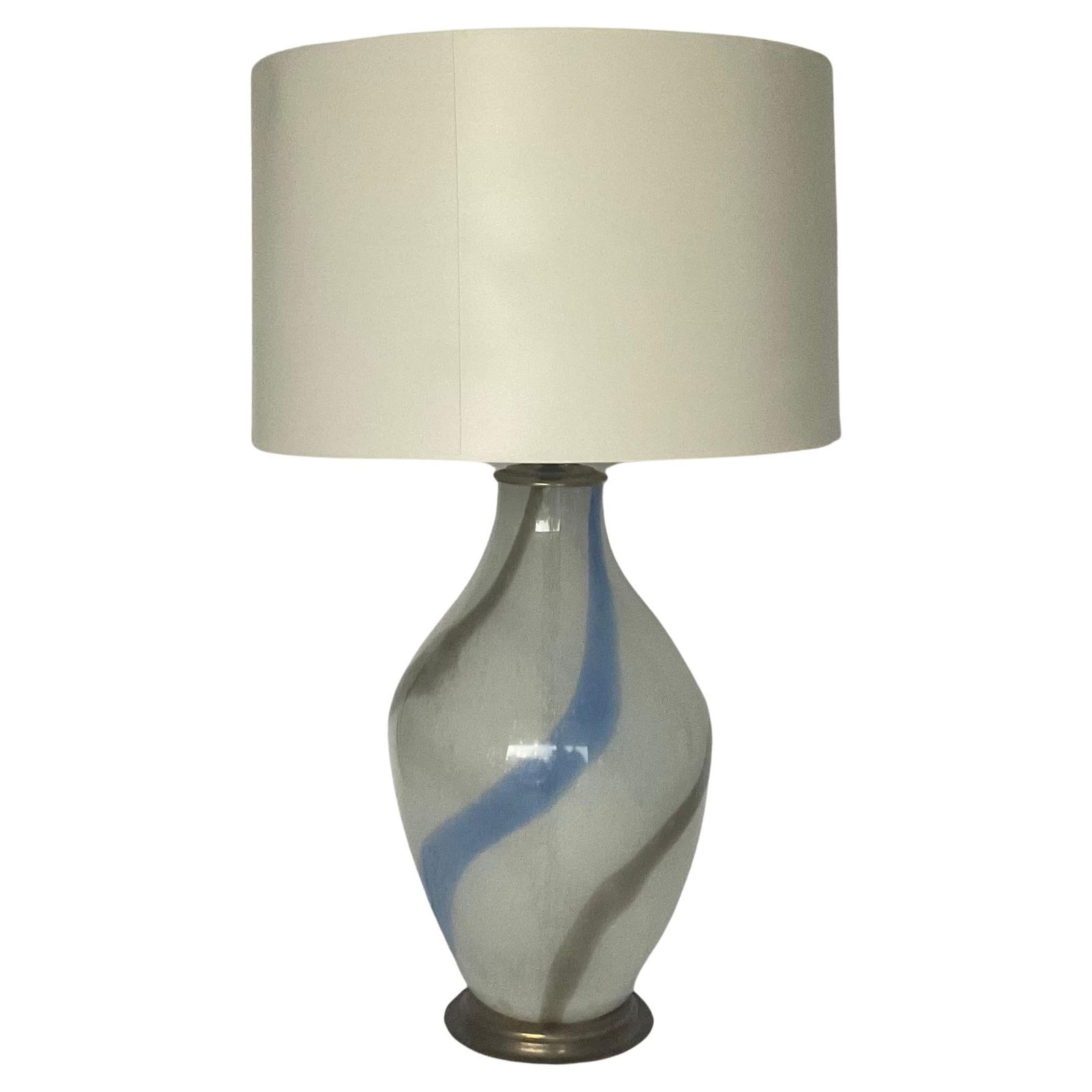 Dino Martens Aureliano Toso Murano Pulegoso Lamp with stripe accents (1 of 5)