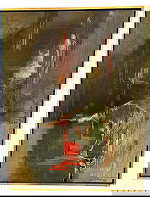 Alecos Kontopoulos Condopoulos Greek (1904-1975) abstract Oil on Canvas (1 of 6)