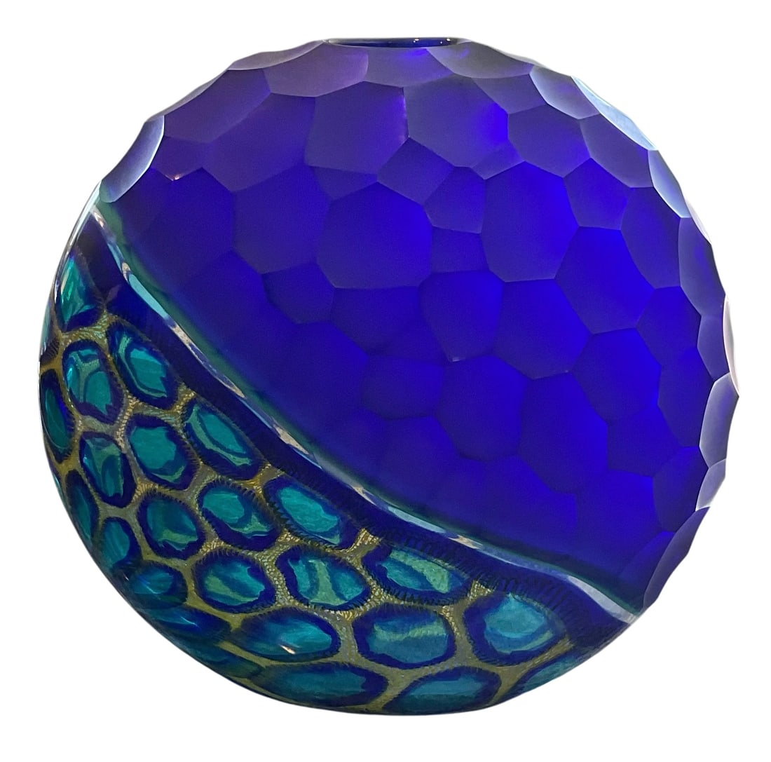 Massimiliano Schiavon Murano Studio Glass Murrine Battuto Vase signed by the artist and numbered 1 (1 of 2)