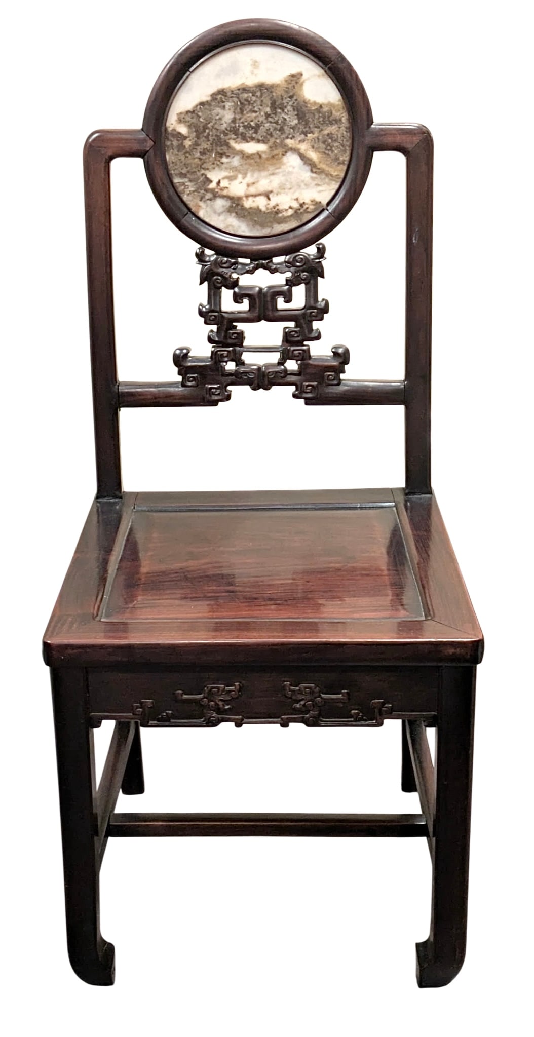 DALI Marble Chinese Sculptural wood chair 19th Century