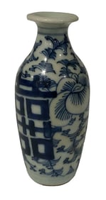 19th Century Chinese Blue and white porcelain vase