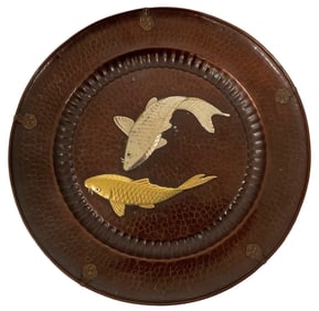 Large Meiji Period Douche Plate Signed by the Artist