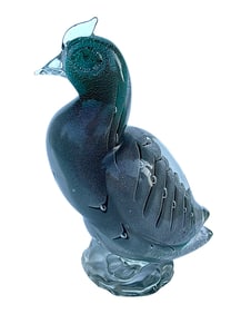Alfredo Barbini VAMSA lapwing  figure scupture in vibrant murano glass