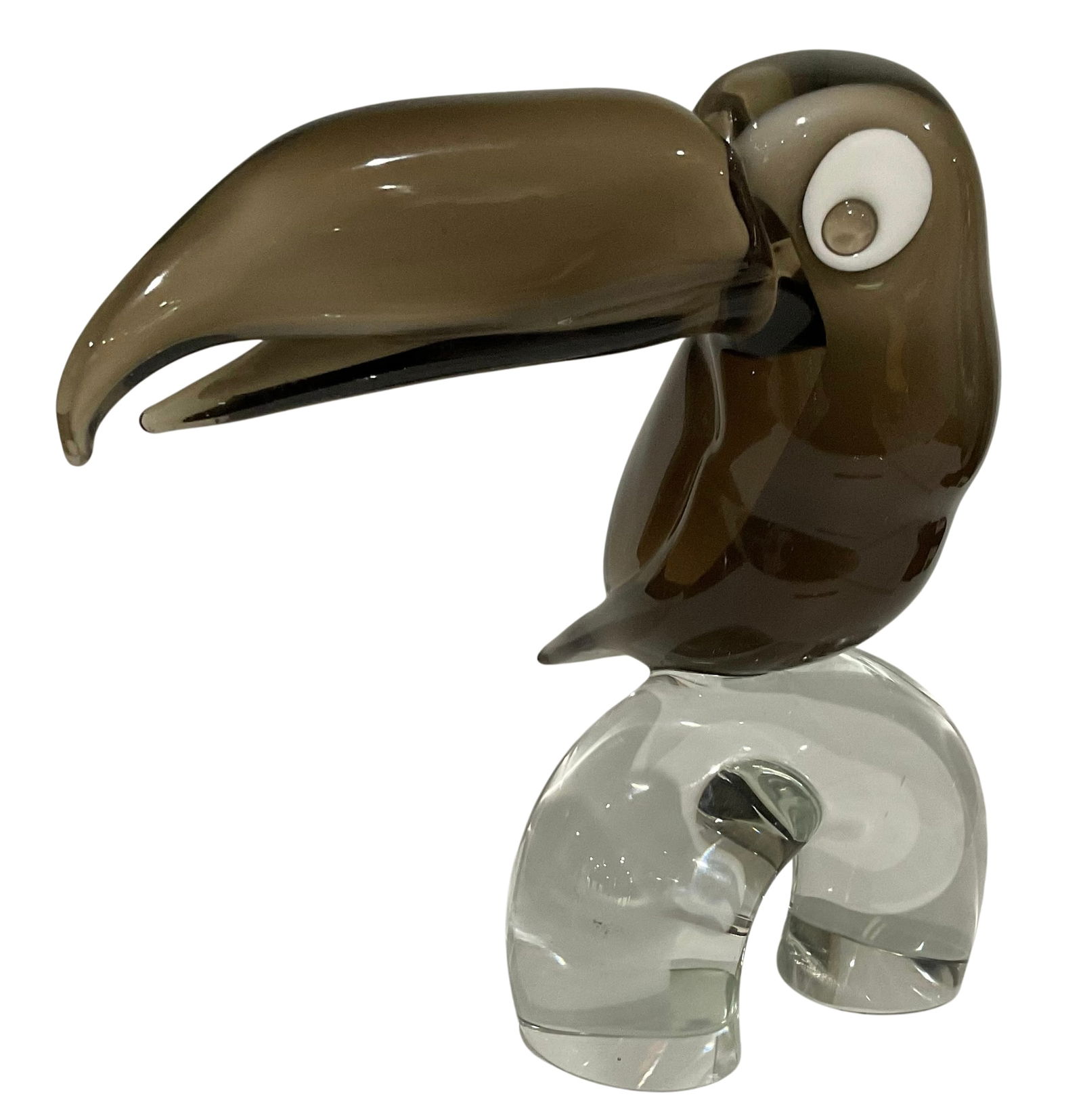 Licio Zanetti Murano Art Glass Figure of a Toucan on stand signed by the artist: Licio Zanetti Murano Art Glass Figure of a Toucan on stand signed by the artist