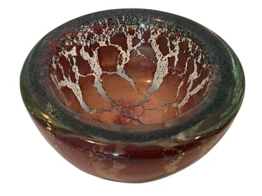 RARE design Barovier and Toso murano art glass bowl