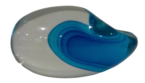 Pino Signoretto Murano Art Glass sculptural vase signed by the artist
