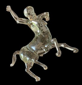 Pino Signoretto Murano Art Glass Centaur Sculpture Signed by the artist
