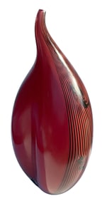 Alberto Dona Torso Murano Art Glass Sculptural vase with murrine decoration signed by the artist