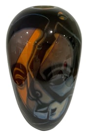 Eva England Studio Art Glass Graal Vase Sweden Orrefors