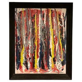 Joan Mitchell Attributed oil on canvas