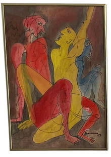 Georgetta GIGI Aramescu (1910-1994) Original art: Georgetta GIGI Aramescu (1910-1994) Original art