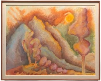 Robert Winslow Original Oil on Canvas Signed and dated 1980