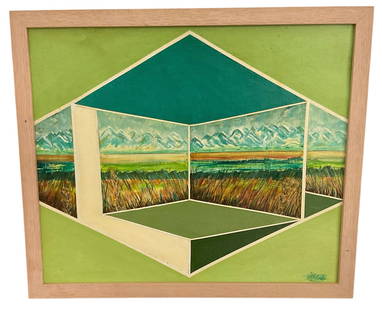 Paul B Metzler Original Oil painting dated 1977: Paul B Metzler Original Oil painting dated 1977