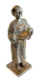 TANE Signed Sterling figure with gold decoration