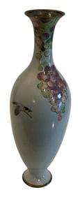 BABY Blue Meiji Period Japanese Cloisonne vase