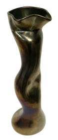 LARGE Fulvio Bianconi for Venini Dated 2003 Irredescent art glass torso vase with original label