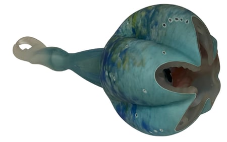 David Leppla sea form Studio Art Glass Sculpture